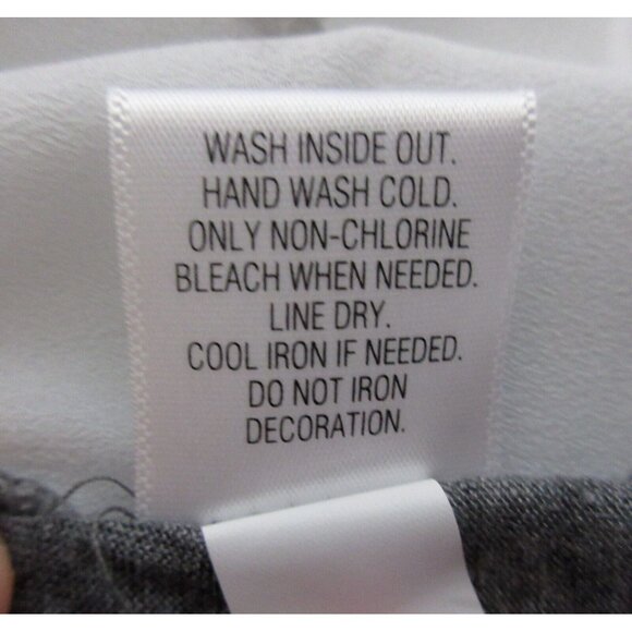 Apt 9 Womens Top Sz Medium Embellished Studded White Front Gray Back Cap Sleeve - Picture 5 of 7